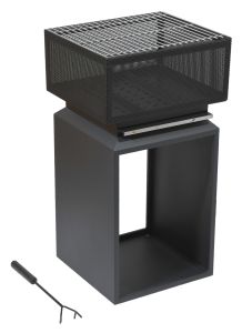 CUBE - ohnisko s mriežkou 74cm