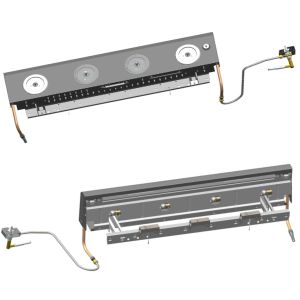 Ovládací panel s rozvodom plynu - 4 Premium S - INT D.GREY