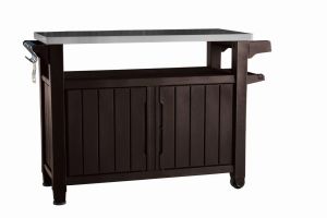 Unity XL 207L - grilovací stolík - hnedý