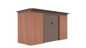 GRAH 483 - 340 x 142 cm - záhradný domček - hnedý