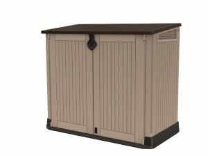 STORE-IT-OUT MIDI - uzamykateľný záhradný box - béžový / hnedý