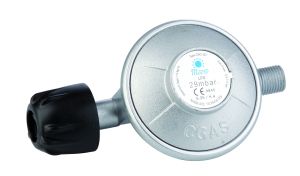 Nízkotlakový regulátor na kartuš - 30 mBar - 7/16" - G1/4"L