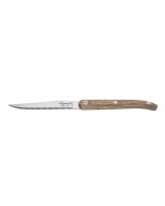 Innovation - steakové nože 6 ks, rukoväť dubová, vrúbkovaná čepeľ