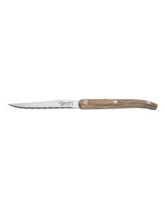 Innovation - steakové nože 6 ks, rukoväť dubová, vrúbkovaná čepeľ
